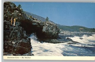 Postcard Anemone Cave Acadia Park Bar Harbor Maine Me