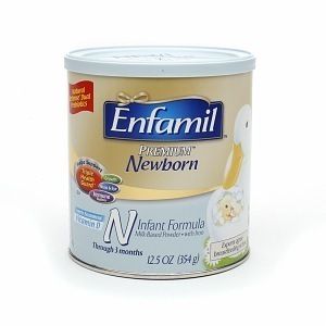 ENFAMIL PREMIUM NEWBORN Baby Formula 8 oz can milk based powder
