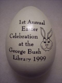 1999 White House Easter Egg George Bush Library
