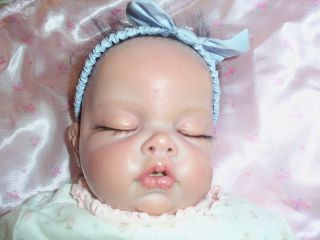   Reborn Knoops 23 Big Heavy Sleeping Baby Girl Doll Looks Real