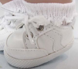 DOLL CLOTHES fits Bitty Baby White Gym Shoes QUALITY