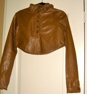 Brand New w/tags Twin Set SIMONA BARBIERI girls leather jacket /shirt 