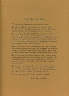 harp bard menu danvers norwood massachusetts 1960 s