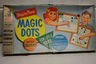 magic dots for little tots by Milton Bradley 1955 nursery art