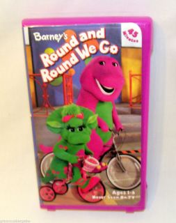 Barneys Round and Round We Go VHS Barney Friends Learn About 