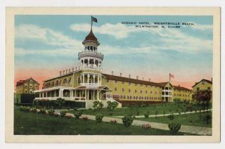 1922 WILMINGTON NC Wrightsville Beach early Oceanic Hotel postcard