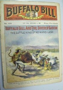   Buffalo Bill Cody Weekly Street Smith Book Border Baron No Mans