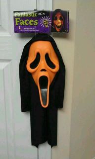 Orange Fun World Fantastic Faces Scream Mask Freddy Jason Myers 