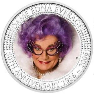 Australia 2006 1$ Dame Edna Everage Proof 1oz 999 Silver