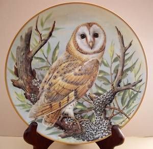 Franklin Porcelain The Barn Owl Basil Ede Plate Ltd Ed 1983 NICE