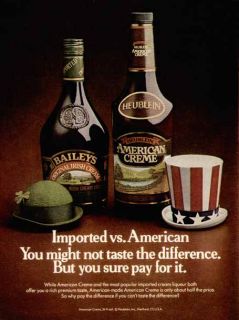 Baileys Irish Cream Liqueur Compared in Price in 1981 Heublein 