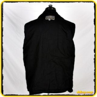 Steve Barrys Wool Jacket Coat Mens Size M Medium Black Zippered 
