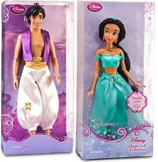   12 Princess Jasmine and Prince Aladdin Dolls Barbie Ken Size
