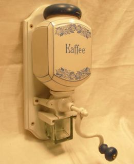1980s Kaffee Wall Mount Coffee Grinder Made in Germany