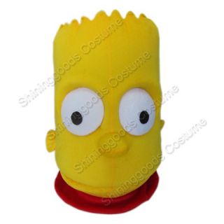 Adult Bart Simpson Mascot Costume Fancy Dress Animal Apparel Outfit 