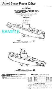 Patent Art 50s Baking Powder Submarine Cereal Premium