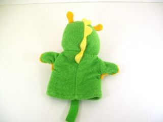 Baby Einstein Bard The Green Dragon 9 Plush Stuffed Hand Glove Puppet 