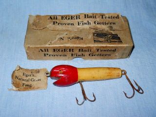   Eger Natural Grass Frog Lure from Bartow Florida with Box