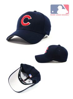 CC02 Dark Blue Chicago Cups Baseball Cap Red Logo One Size Fits Most 