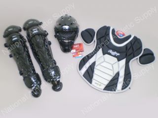 Rawlings XRD Series Catchers Gear Set Junior Size Black