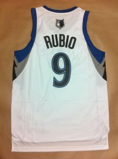   Ricky Rubio Revolution 30 Basketball Jerseys, White, L Size