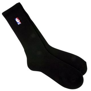 Official NBA Logoman Black Long Crew Socks Size Extra Large 13 15