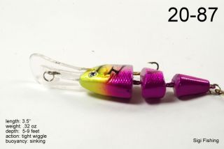   lure is ideal for smallmouth bass white bass and small medium trout