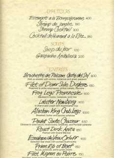 Barn of Barrington Carvery Menus Barrington Illinois 1970S