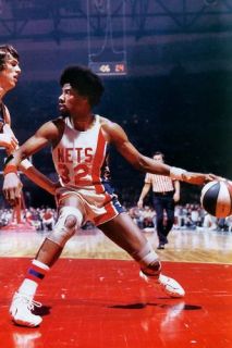 Julius Erving ABA New York Nets Basketball Poster