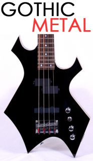 New Gothic Black Metal Hard Rock Electric Bass Guitar