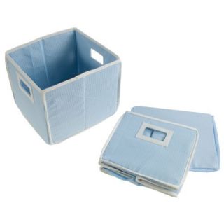 Badger Basket Folding Basket Storage Cube in Blue Set of 2 00844 New 