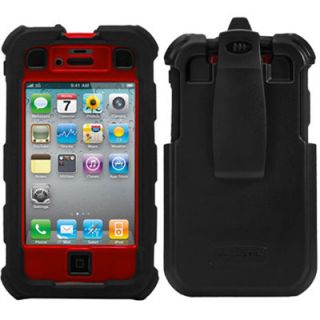 Ballistic HC 4 Layers Case w/Belt Clip for iPhone 4/4S Black/Red