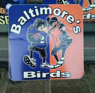 Baltimore Ravens Baltimore Orioles Bad Birds Sticker New