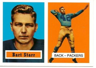 Bart Starr 1957 Rookie Reprint 2012 Topps