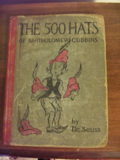 Dr Seuss 1938 The 500 Hats of Bartholomew Cubbins Special Edition 