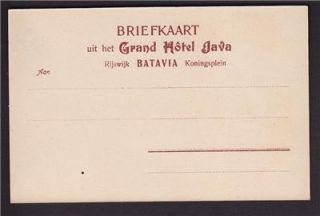 Batavia Java Dutch East Indies Jakarta Indonesia c1905 Grand Hotel 