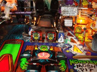 Monster Bash Pinball Machine Target Decal Set