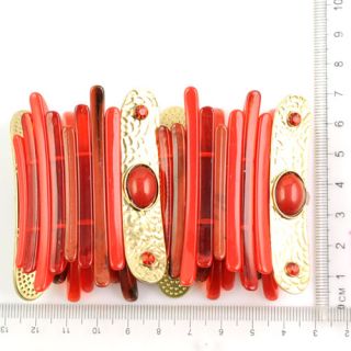 Colors Fashion Ladies Resin Bangles Cool Bracelets Elastic Jewellery 