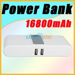 Full 16800mAh Power Bank Battery Charger for iPhone Smartphones iPad 
