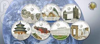 TOWER BRIDGE London World Of Wonders 5$ Silver Coin Palau 2011