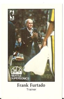   Furtado Seattle Sonics Police Issue Basketball Trading Card