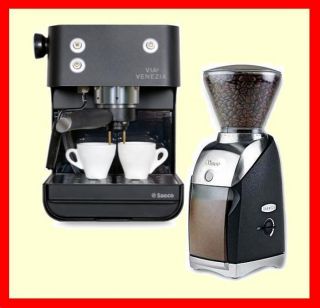   Venezia Espresso Machine Baratza Virtuoso Coffee Grinder Combo