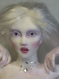   Winter Fairy Art Doll Sculpture One of A Kind by Barbara Kee