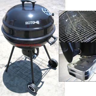 Spinning BBQ Meat Cooking Grill Charcoal 22 1 2