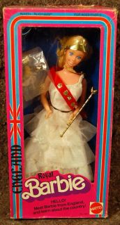 Royal Barbie Doll 1601 Mattel 1979 Never Removed from Box Mint
