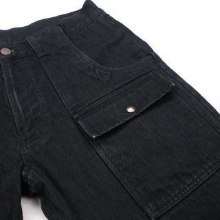Michael Bastian $530 SS08 Cargo Pants Black Jeans 34 50 Denim Straight 