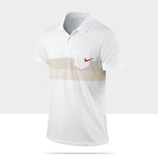 Nike Stripe Jersey Mens Tennis Polo Shirt 480081_100_A