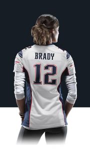    Tom Brady Womens Football Away Game Jersey 477503_100_B_BODY