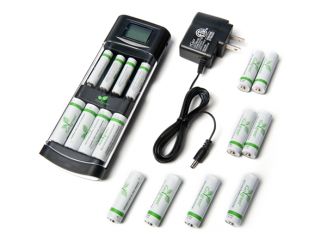iGo Battery Charger with 12 AA & 4 AAA Batteries