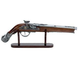 Wyndham House Decorative Gun Lighter with Wood Stand SKGNLTR